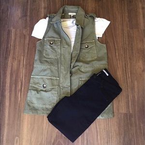 Anthropologie Current Air Military Vest